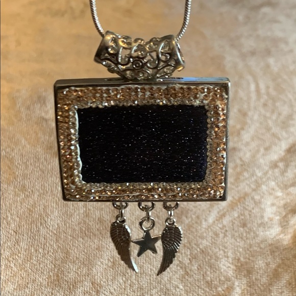 Sandstone Pendant Gemstones Tibetan Silver Charms and.925 Sterling Silve… - Picture 2 of 11